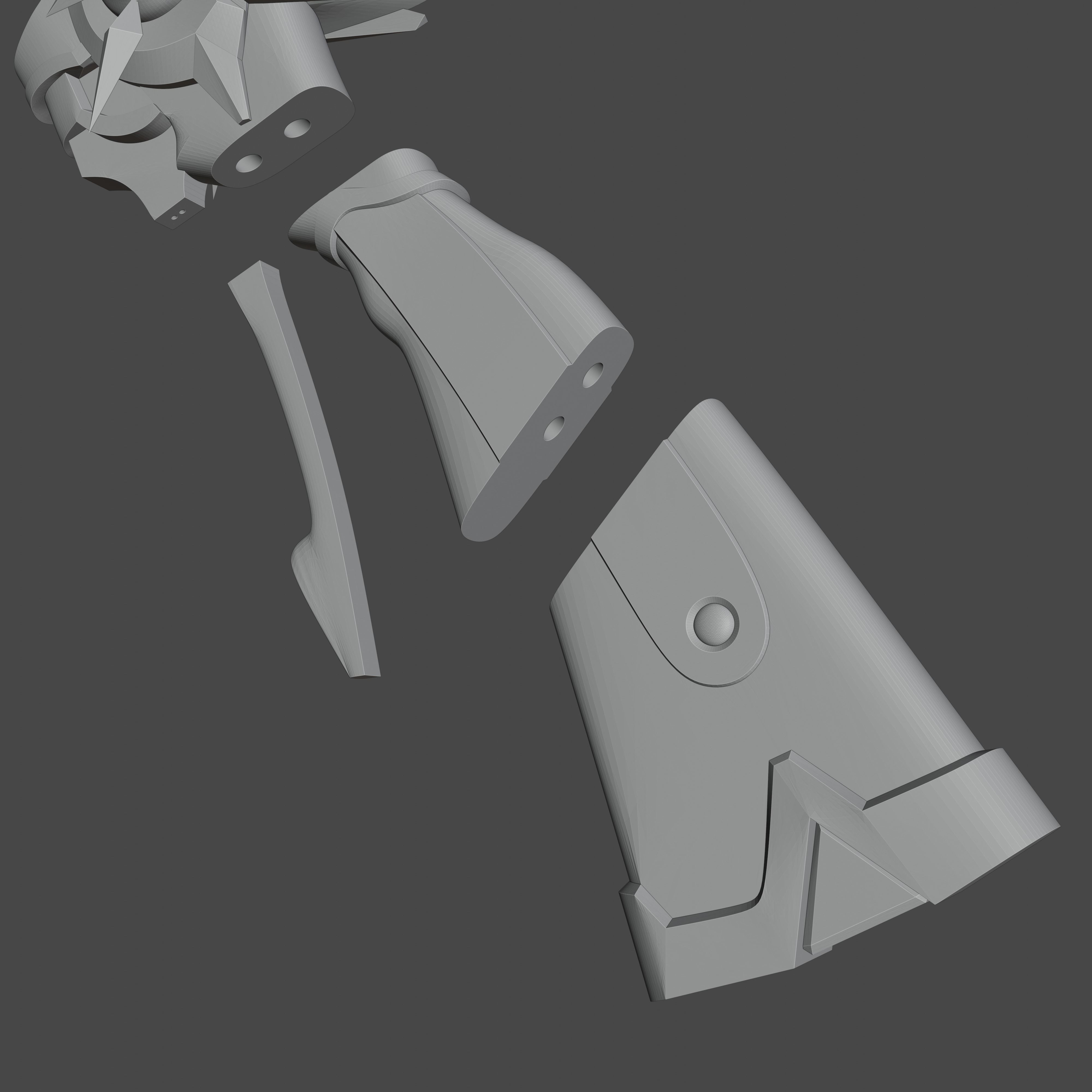 Fatui Pyro Gun - Genshin Impact Cosplay 3D print model_6