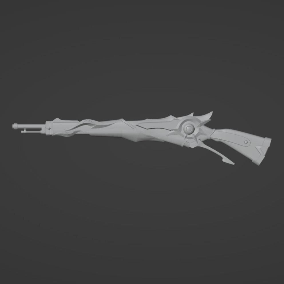 Fatui Pyro Gun - Genshin Impact Cosplay 3D print model_10