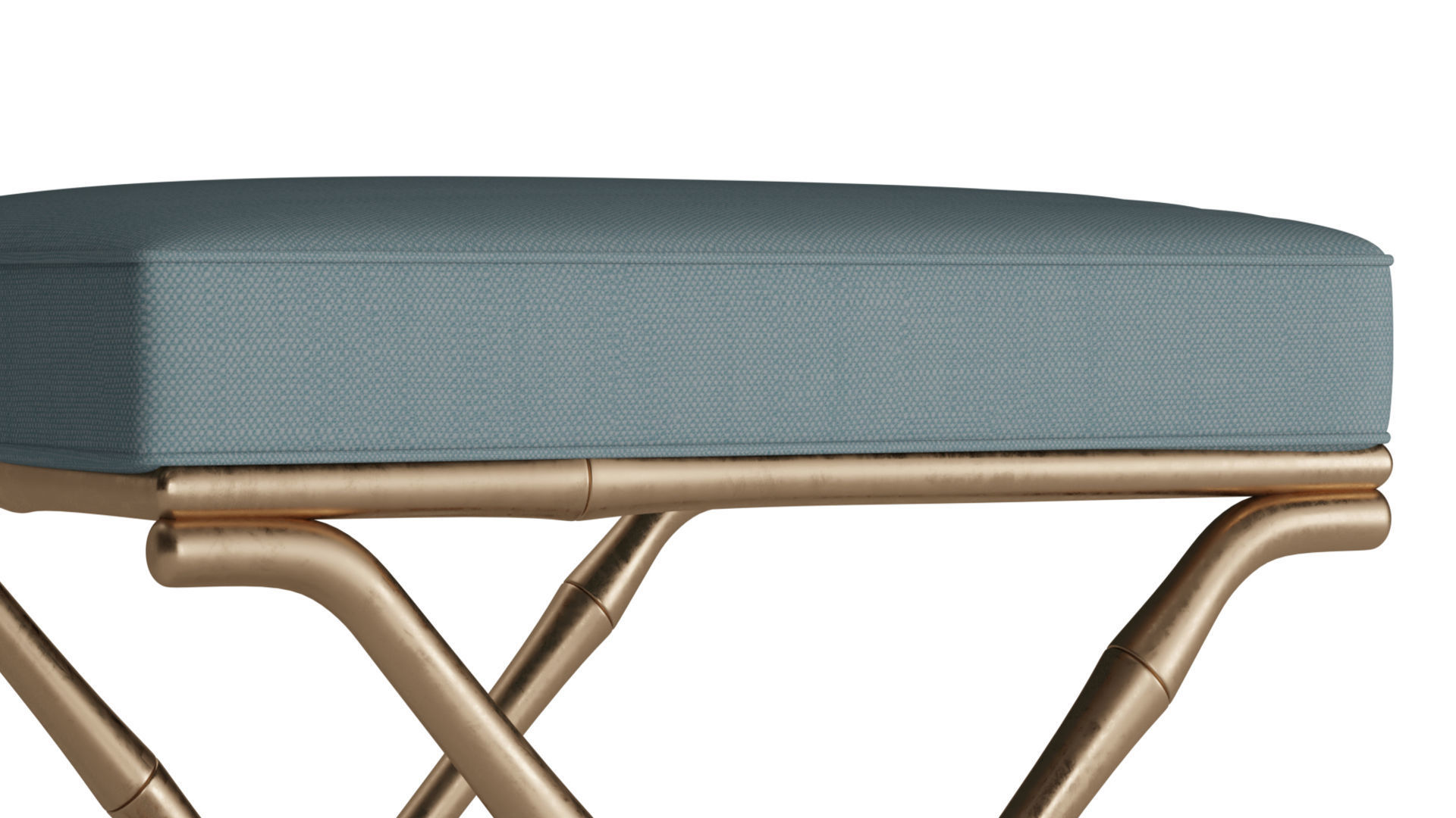 Faux Bamboo Footstool 3D model_2