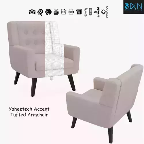 Yaheetech Accent Tufted Armchair