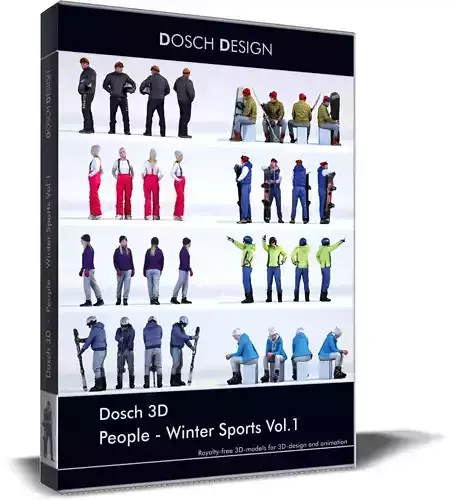 Dosch 3D - People - Winter Sports Vol 1 3D model