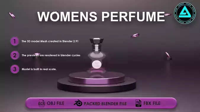 Perfume Low-poly 3D model