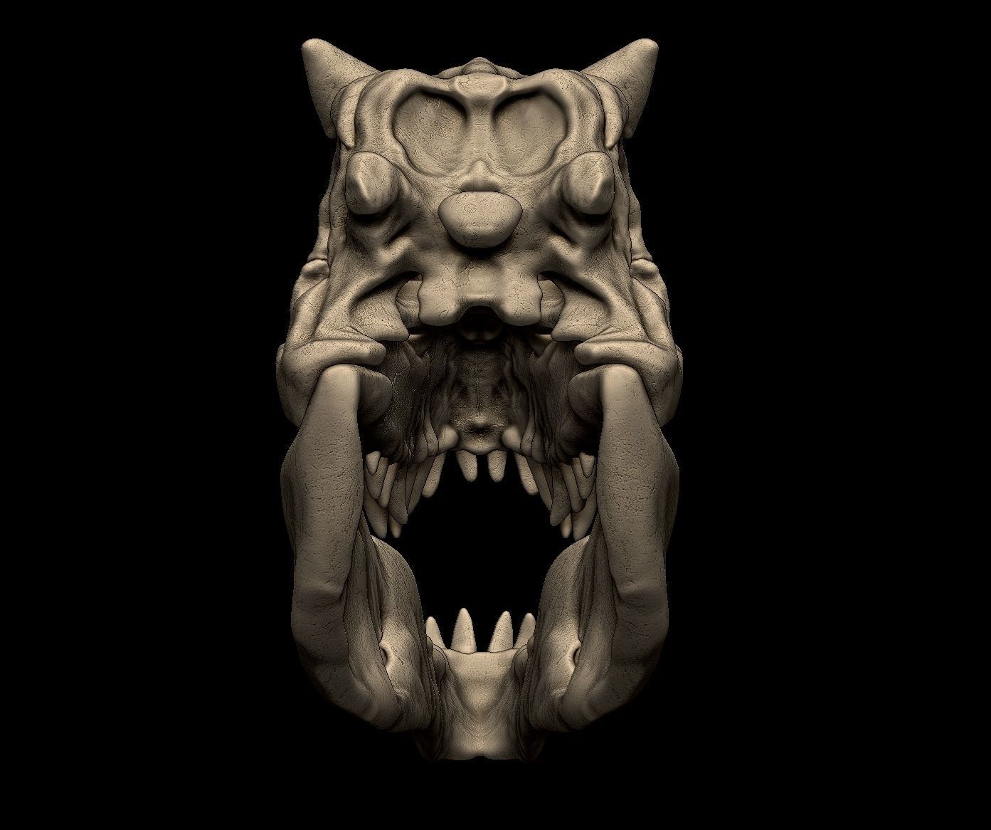 Indominus Rex Skull 3D print model_7