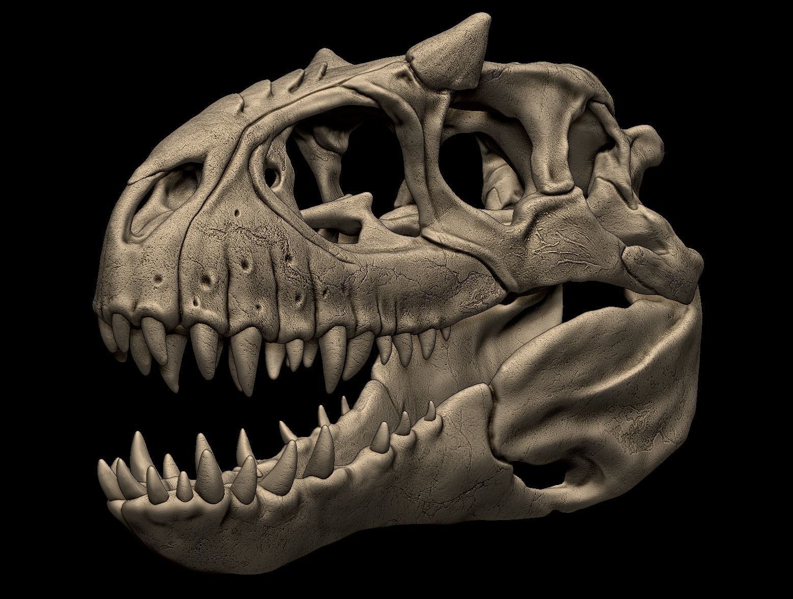 Indominus Rex Skull 3D print model_3