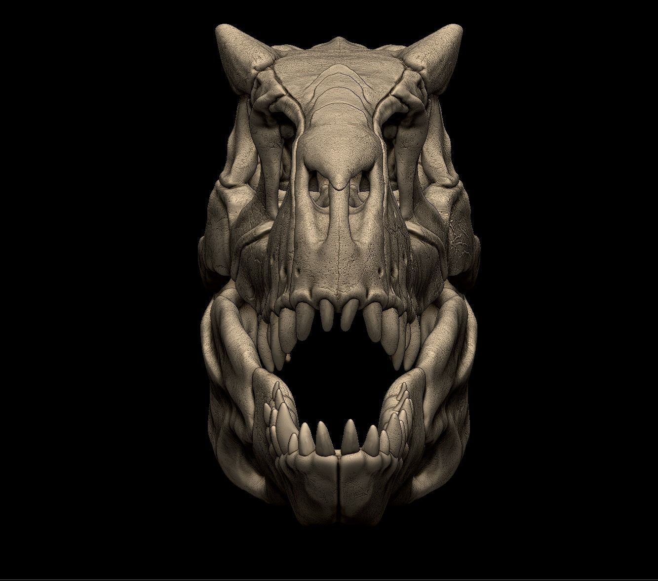 Indominus Rex Skull 3D print model_4