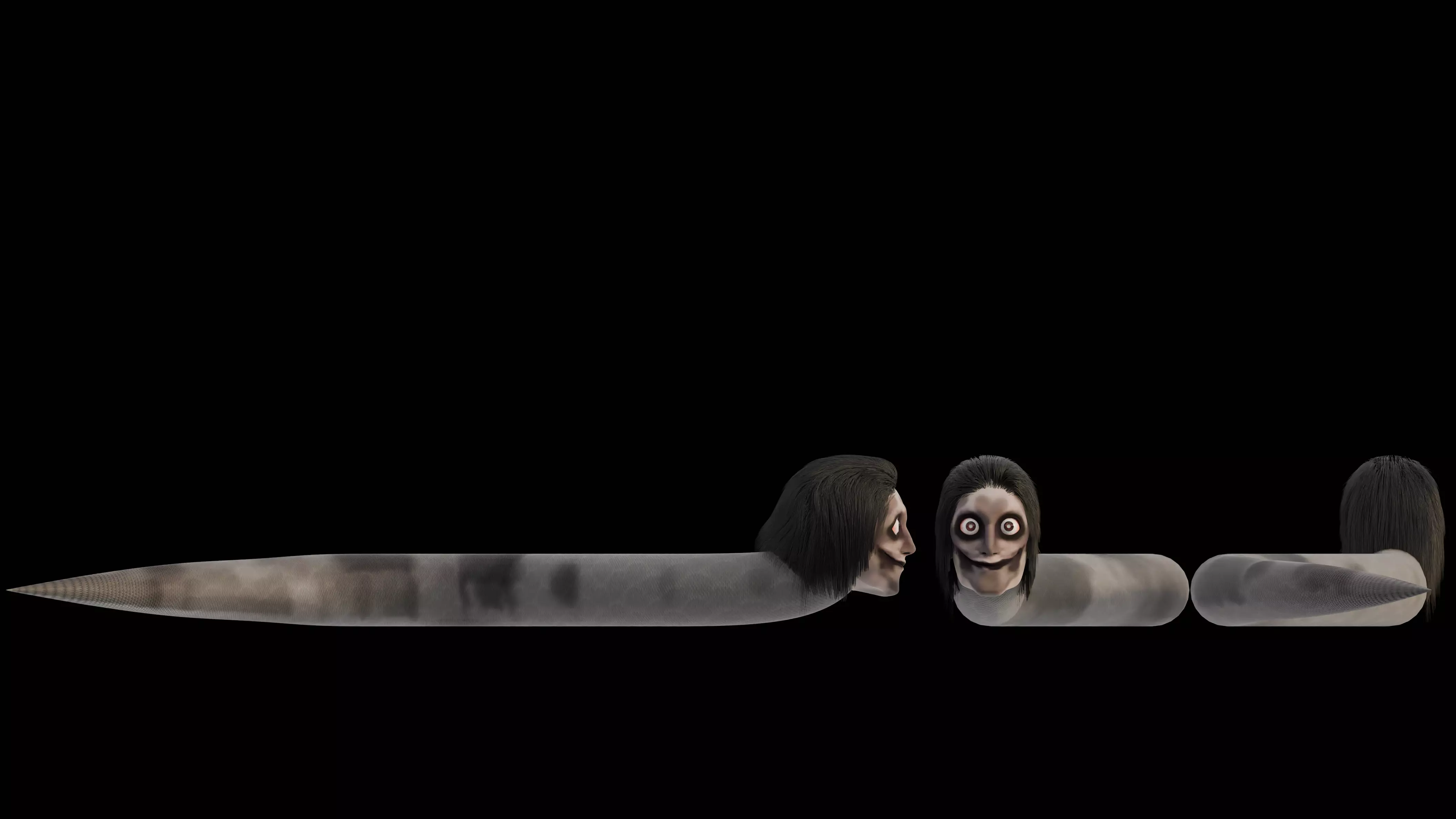 Snake Horror Creature From PoolRoom Horror Game 3D model_0