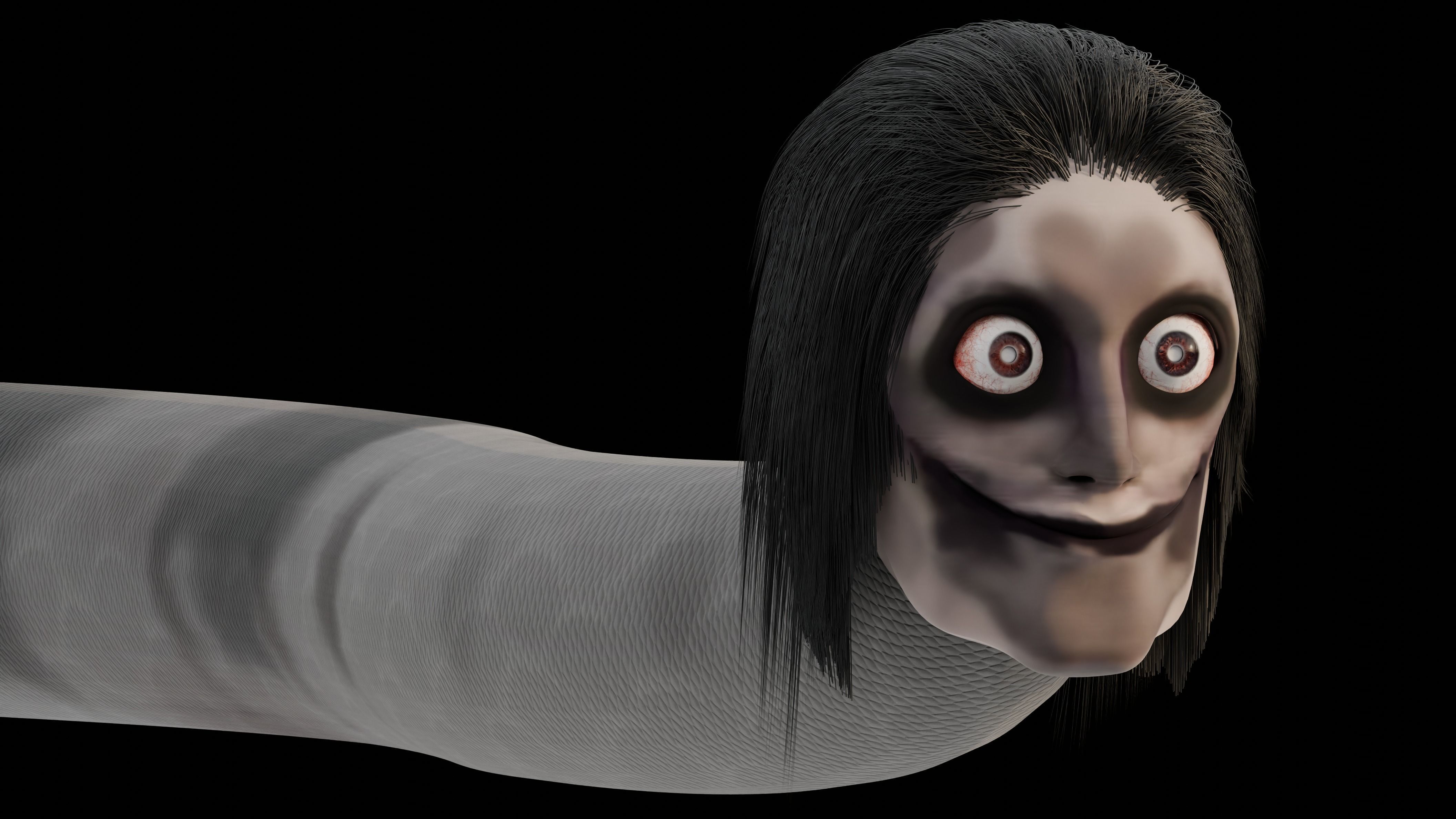 Snake Horror Creature From PoolRoom Horror Game 3D model_3