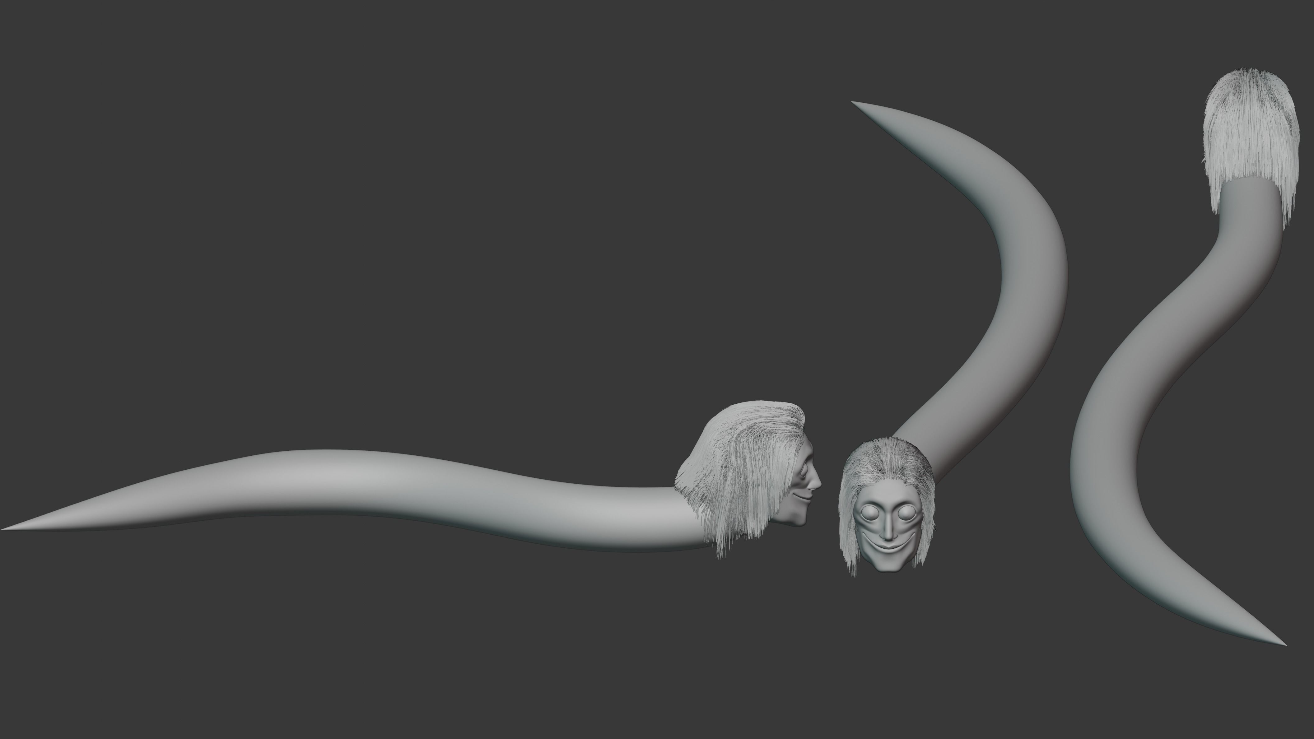 Snake Horror Creature From PoolRoom Horror Game 3D model_7