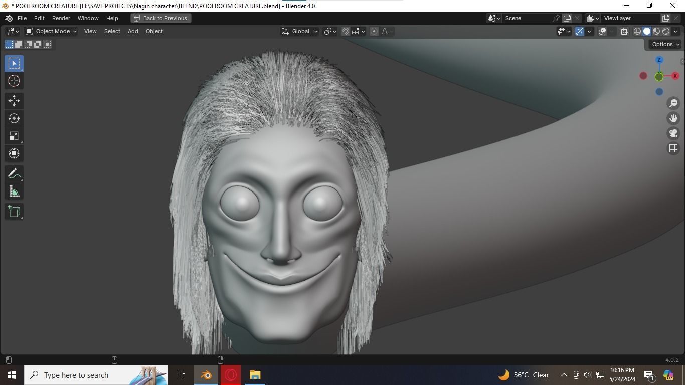 Snake Horror Creature From PoolRoom Horror Game 3D model_16