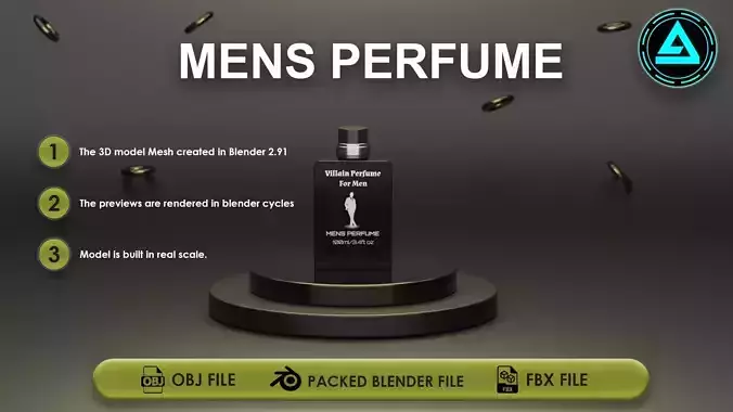 Perfume Low-poly 3D model