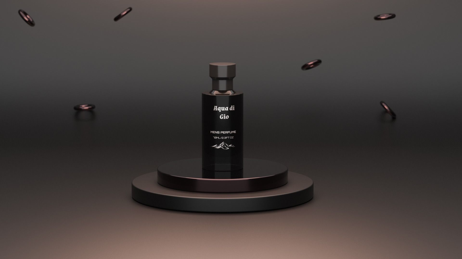 Perfume Low-poly 3D model_1