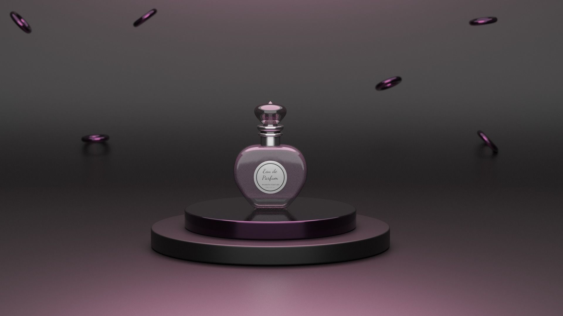 Perfume Low-poly 3D model_1