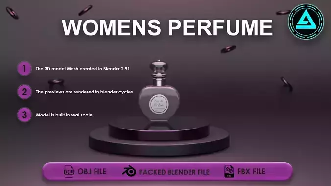 Perfume Low-poly 3D model