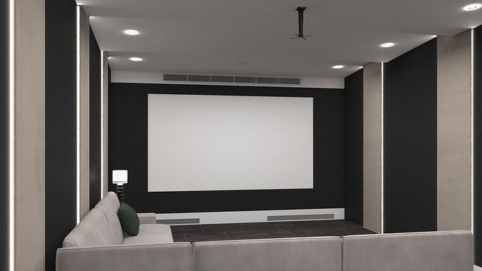 Home Cinema Interior 3D model
