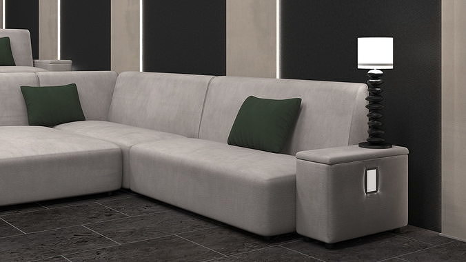Home Cinema Interior 3D model 6
