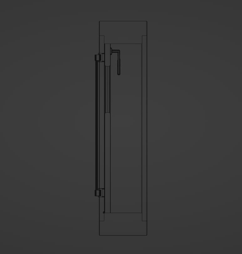 Metal Door Low-poly 3D model_18