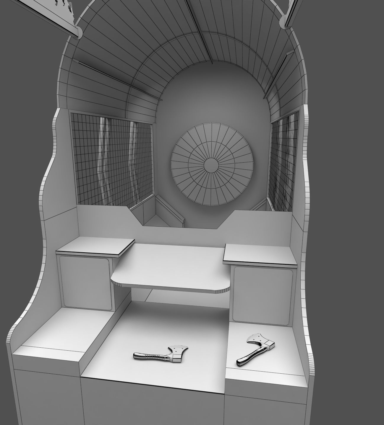 Bay Tek Axe Master Throwing Arcade Machine 3D model_9