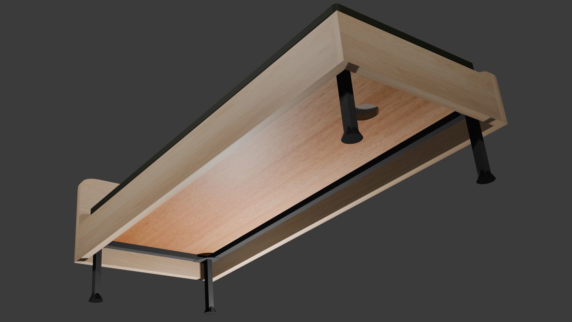 bed for bedroom 3D model_1