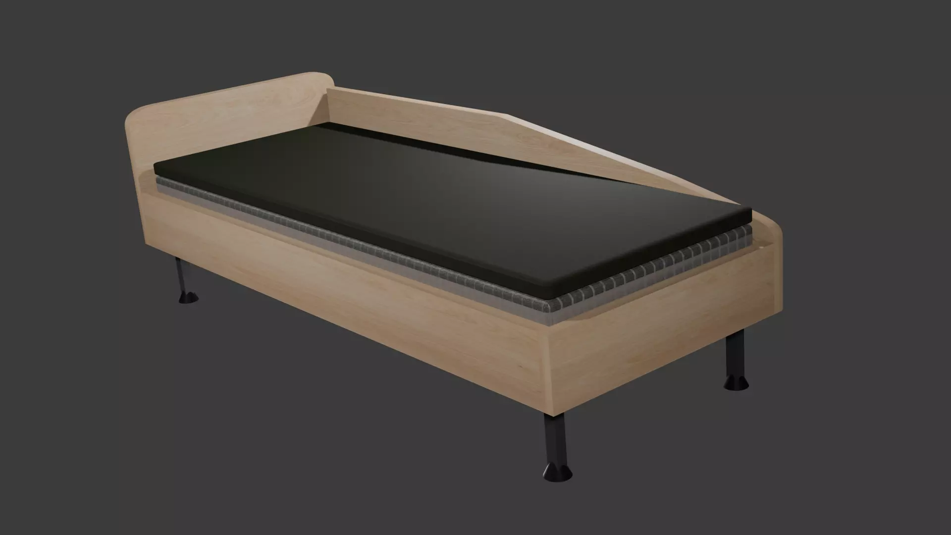 bed for bedroom 3D model_0