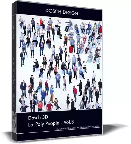 Dosch 3D - Lo-Poly People Vol 3 3D model