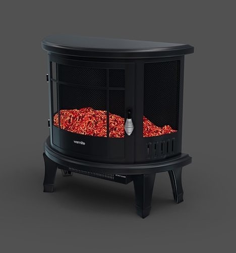 C-Hopetree Portable Electric Wood Stove Fireplace Low-poly 3D model