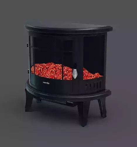 C-Hopetree Portable Electric Wood Stove Fireplace Low-poly 3D model