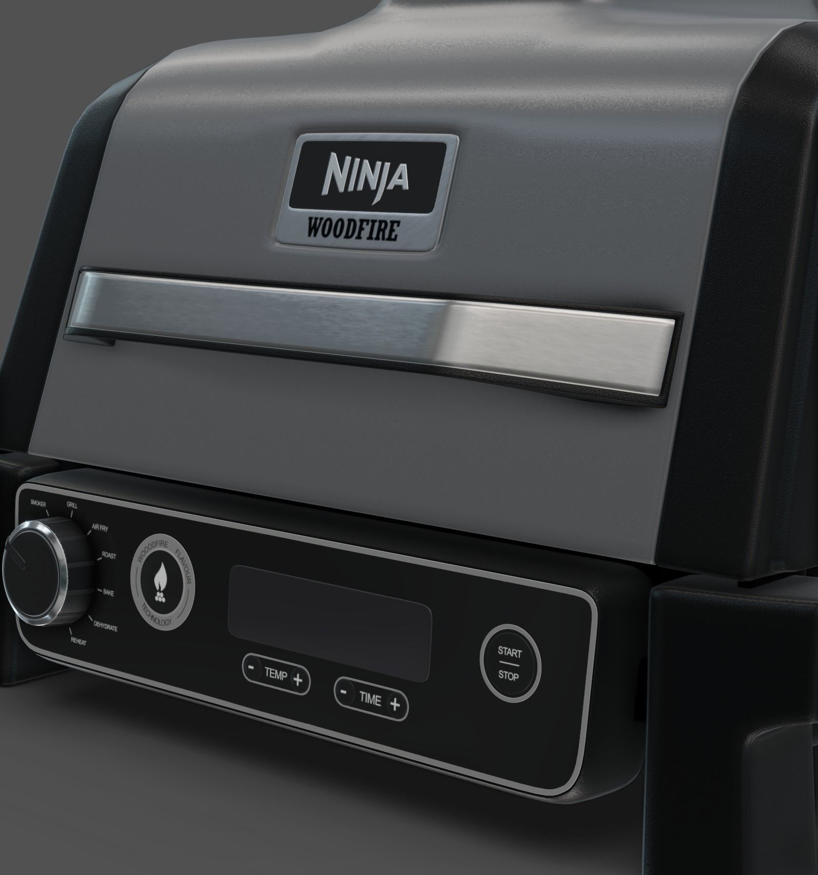 Ninja Wood Fired Outdoor Grill Low-poly 3D model_4