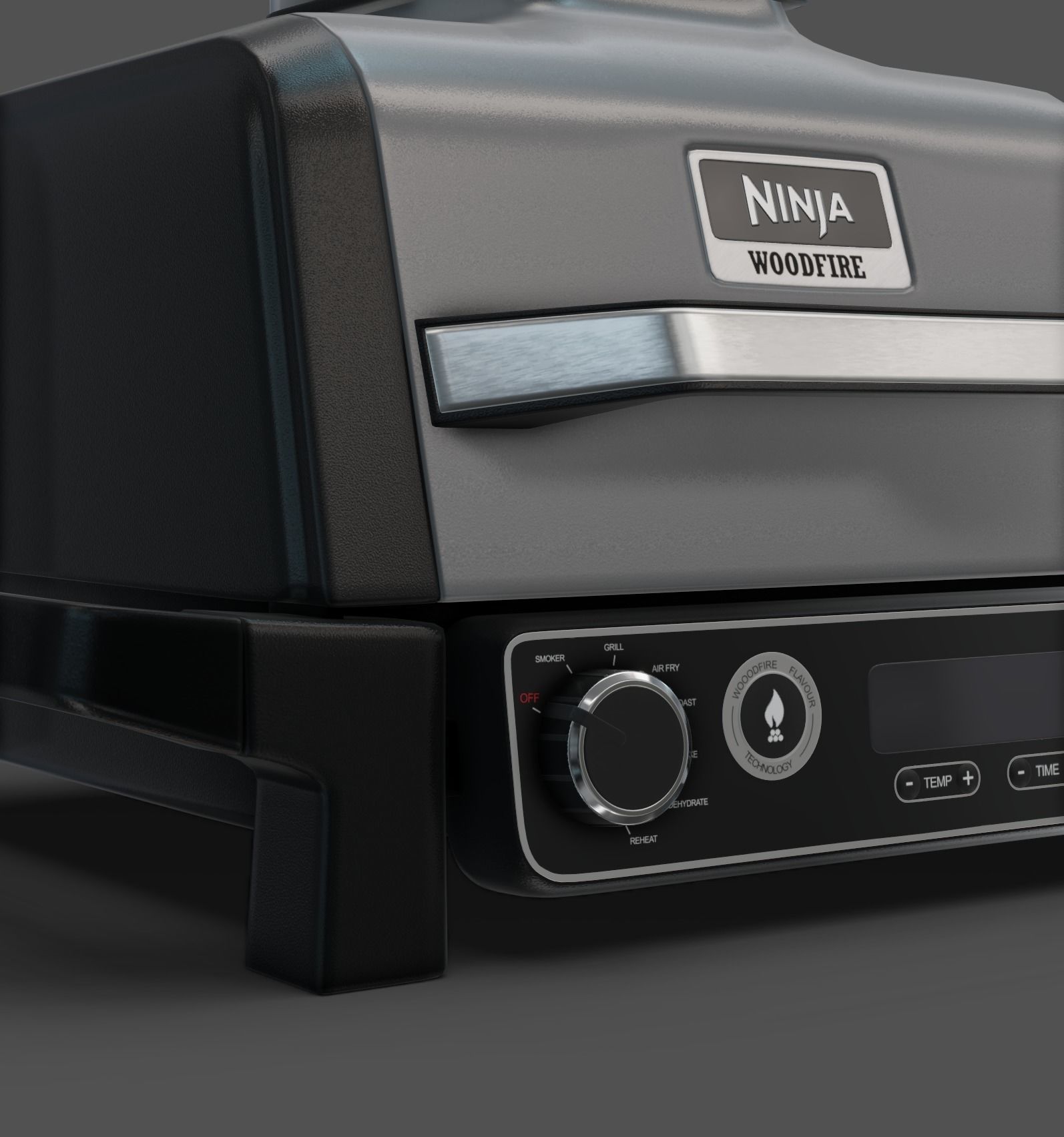 Ninja Wood Fired Outdoor Grill Low-poly 3D model_5