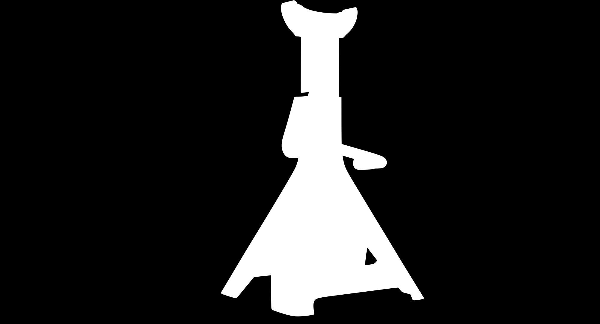 Jack Stand Black Low-poly 3D model_1