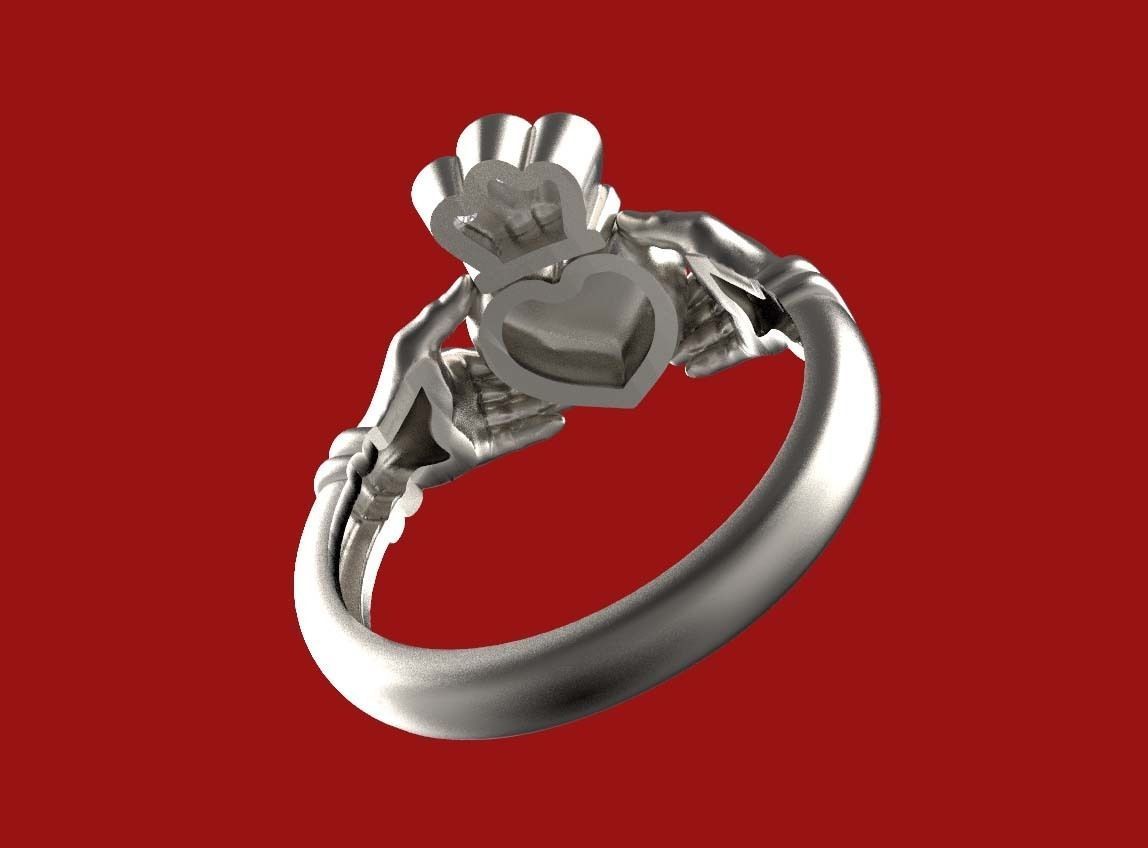 ring gold 3D print model_7