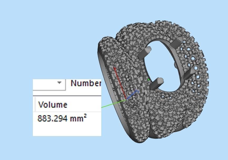 ring gold 3D print model_1