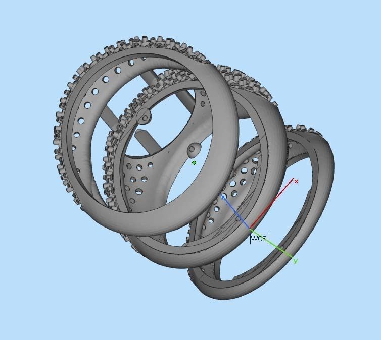 ring gold 3D print model_40