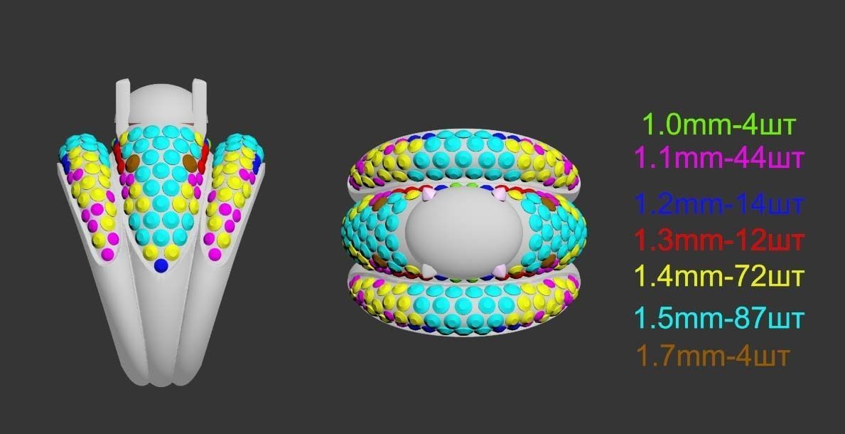 ring gold 3D print model_52