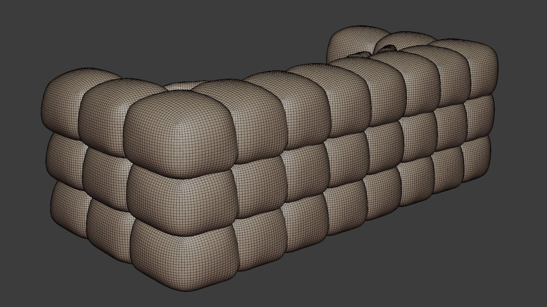 Sofa in modern Italian style in brown tones 3D model_7