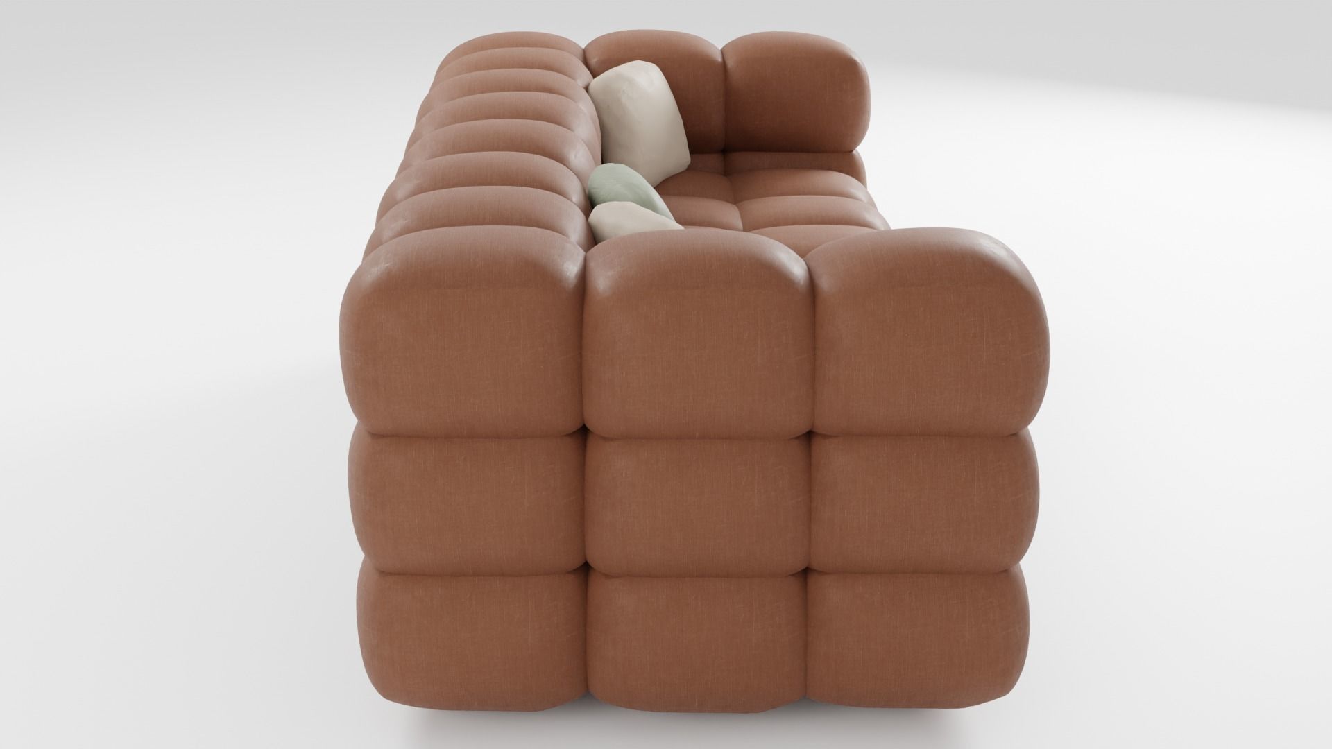 Sofa in modern Italian style in brown tones 3D model_1