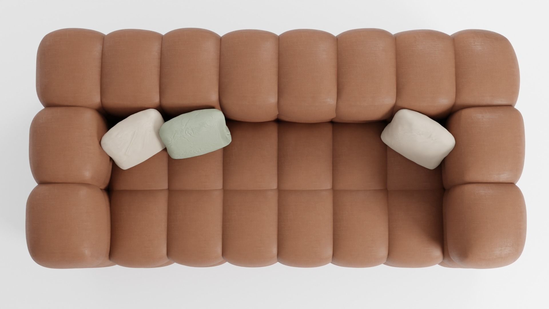 Sofa in modern Italian style in brown tones 3D model_5