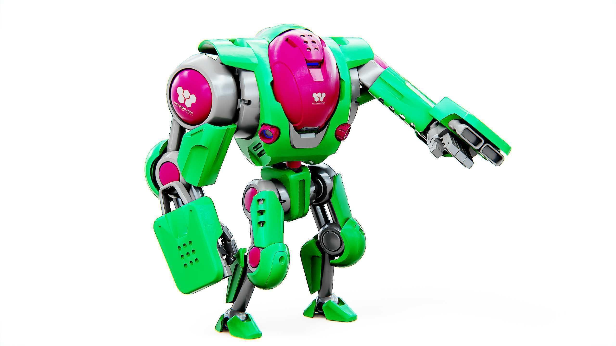 BATTLE DROID S-200  Rigged for Unreal Engine - Unity - MIXAMO 3D model_2