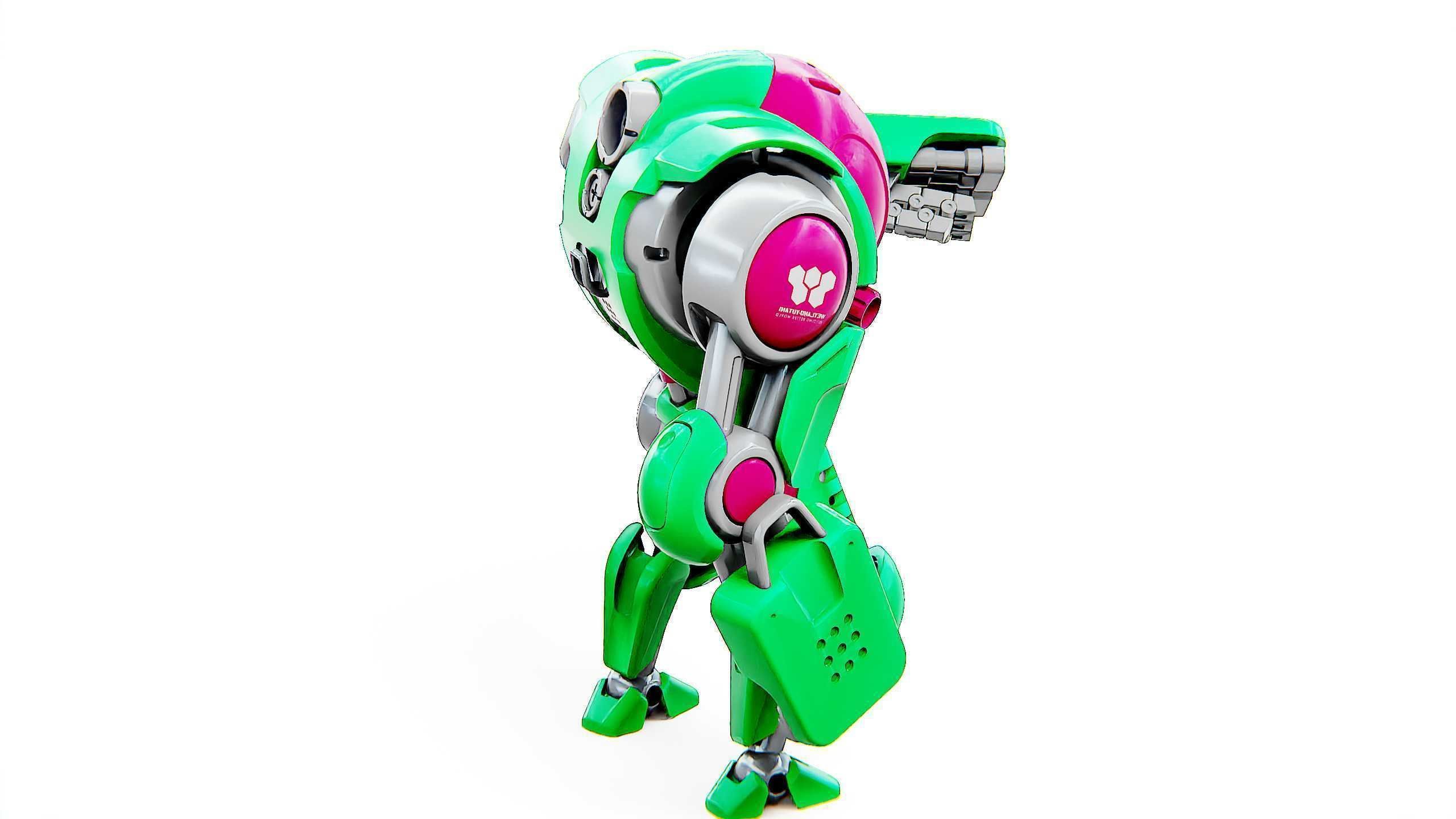 BATTLE DROID S-200  Rigged for Unreal Engine - Unity - MIXAMO 3D model_9