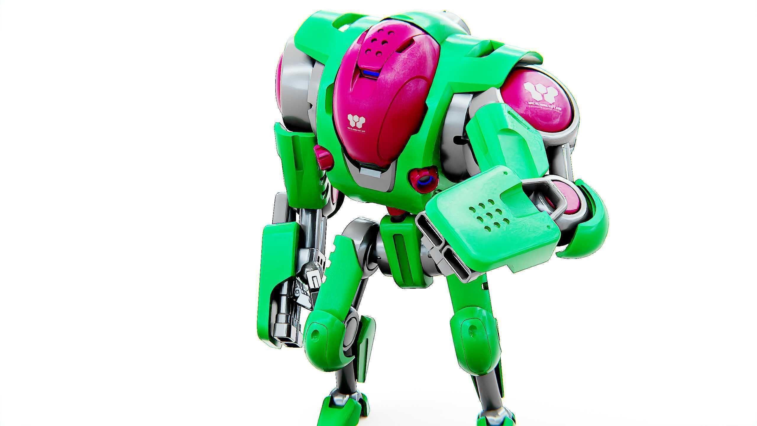 BATTLE DROID S-200  Rigged for Unreal Engine - Unity - MIXAMO 3D model_23