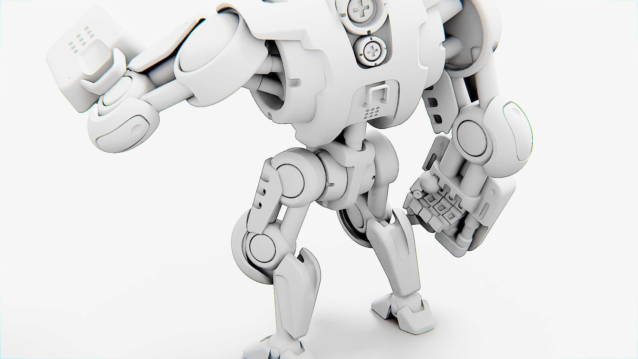 BATTLE DROID S-200  Rigged for Unreal Engine - Unity - MIXAMO 3D model_36