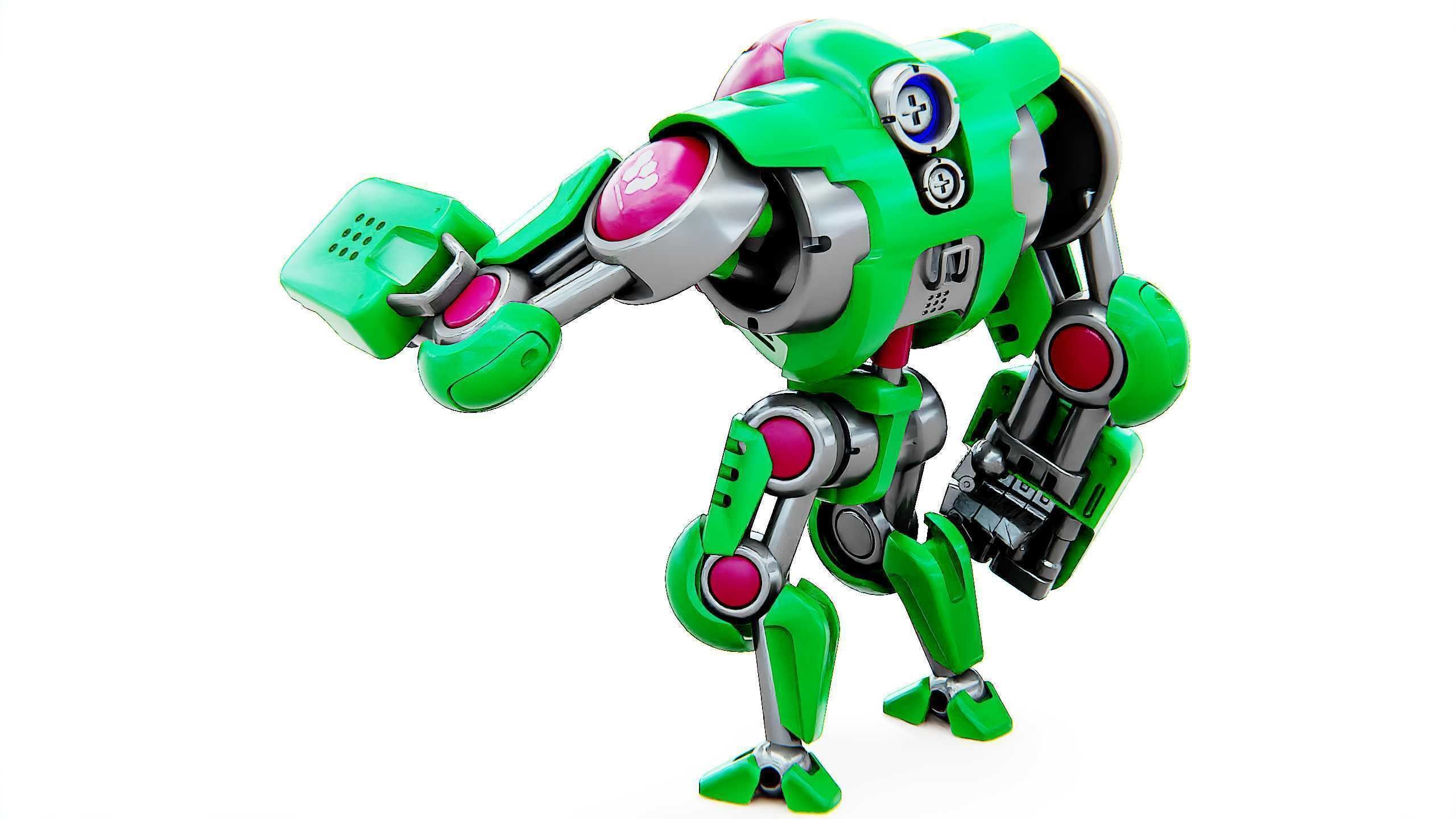 BATTLE DROID S-200  Rigged for Unreal Engine - Unity - MIXAMO 3D model_18