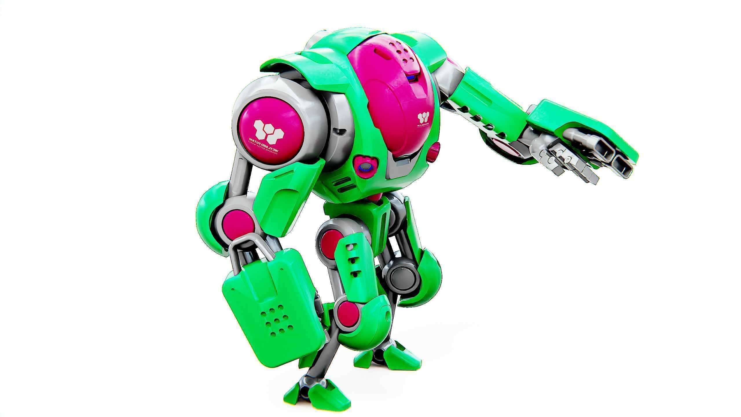 BATTLE DROID S-200  Rigged for Unreal Engine - Unity - MIXAMO 3D model_4