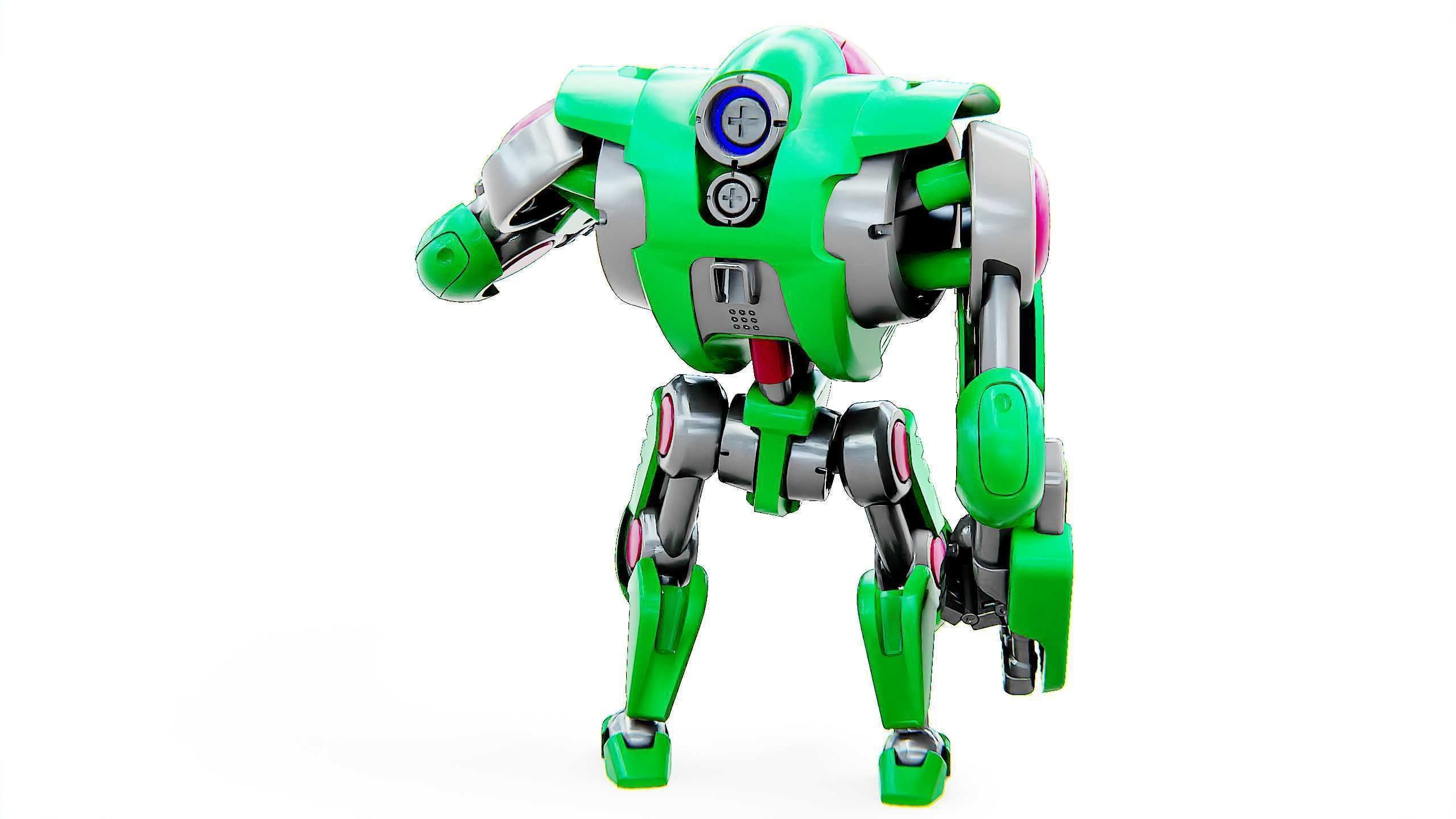 BATTLE DROID S-200  Rigged for Unreal Engine - Unity - MIXAMO 3D model_14