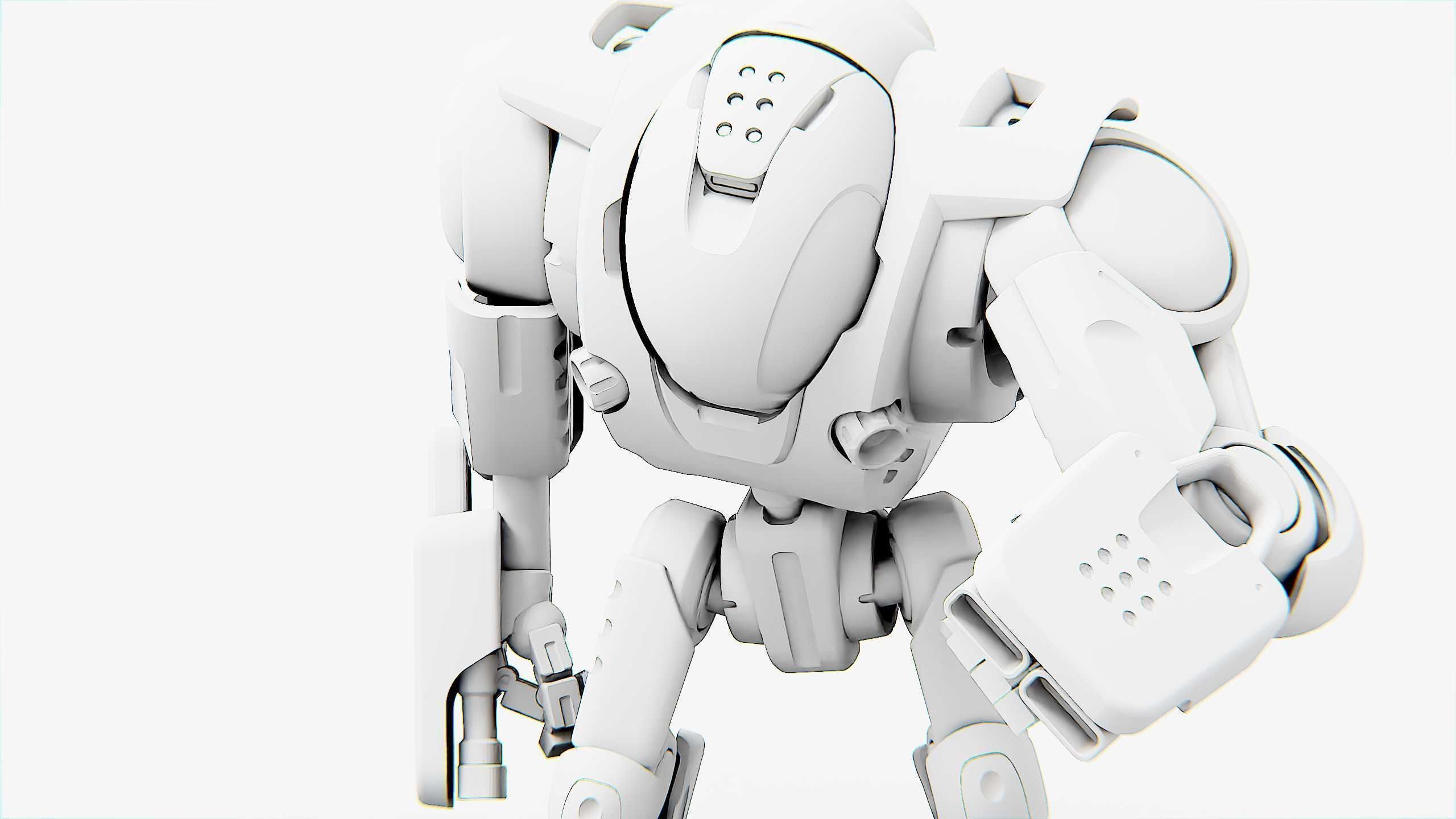 BATTLE DROID S-200  Rigged for Unreal Engine - Unity - MIXAMO 3D model_34