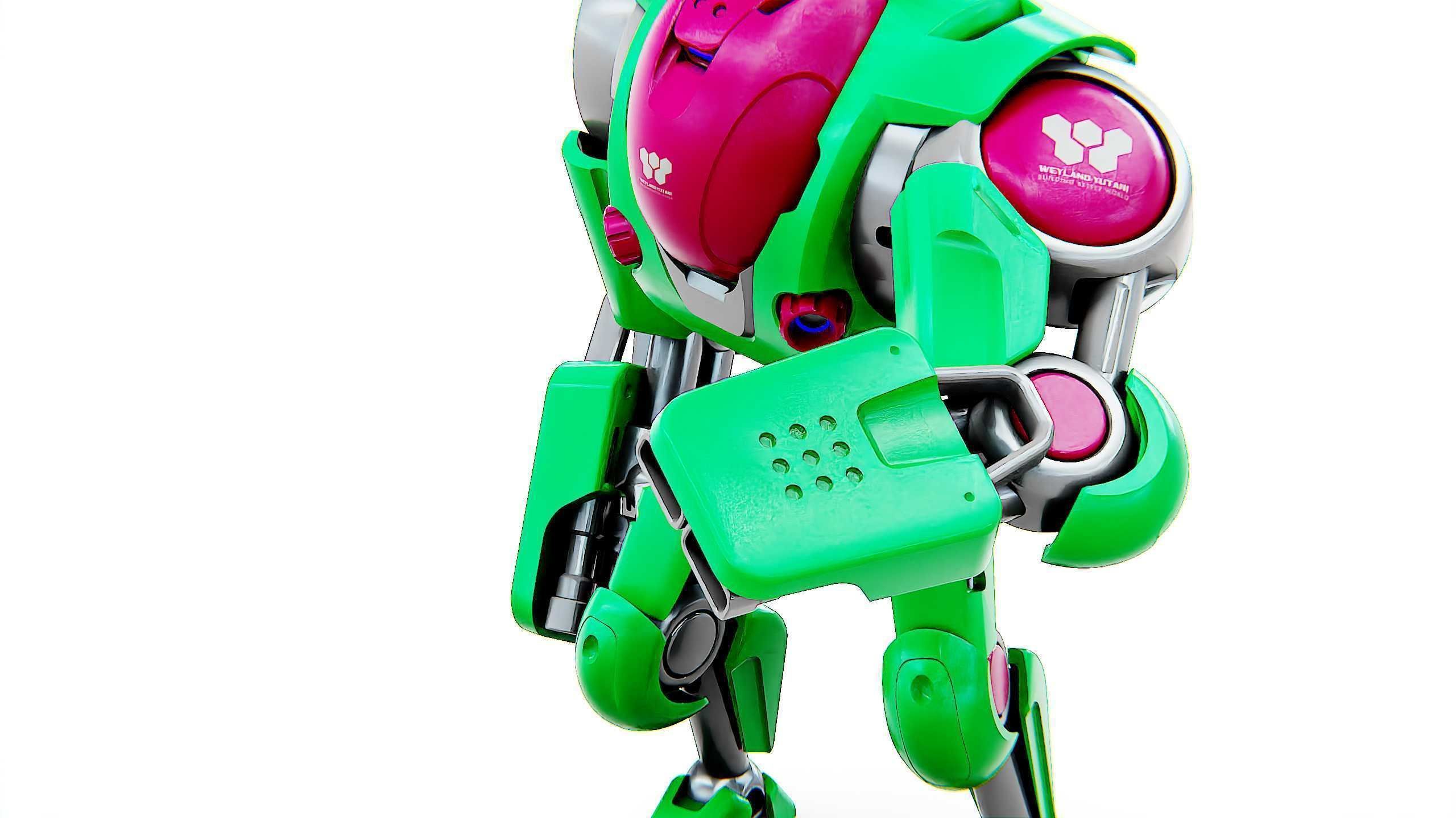 BATTLE DROID S-200  Rigged for Unreal Engine - Unity - MIXAMO 3D model_28