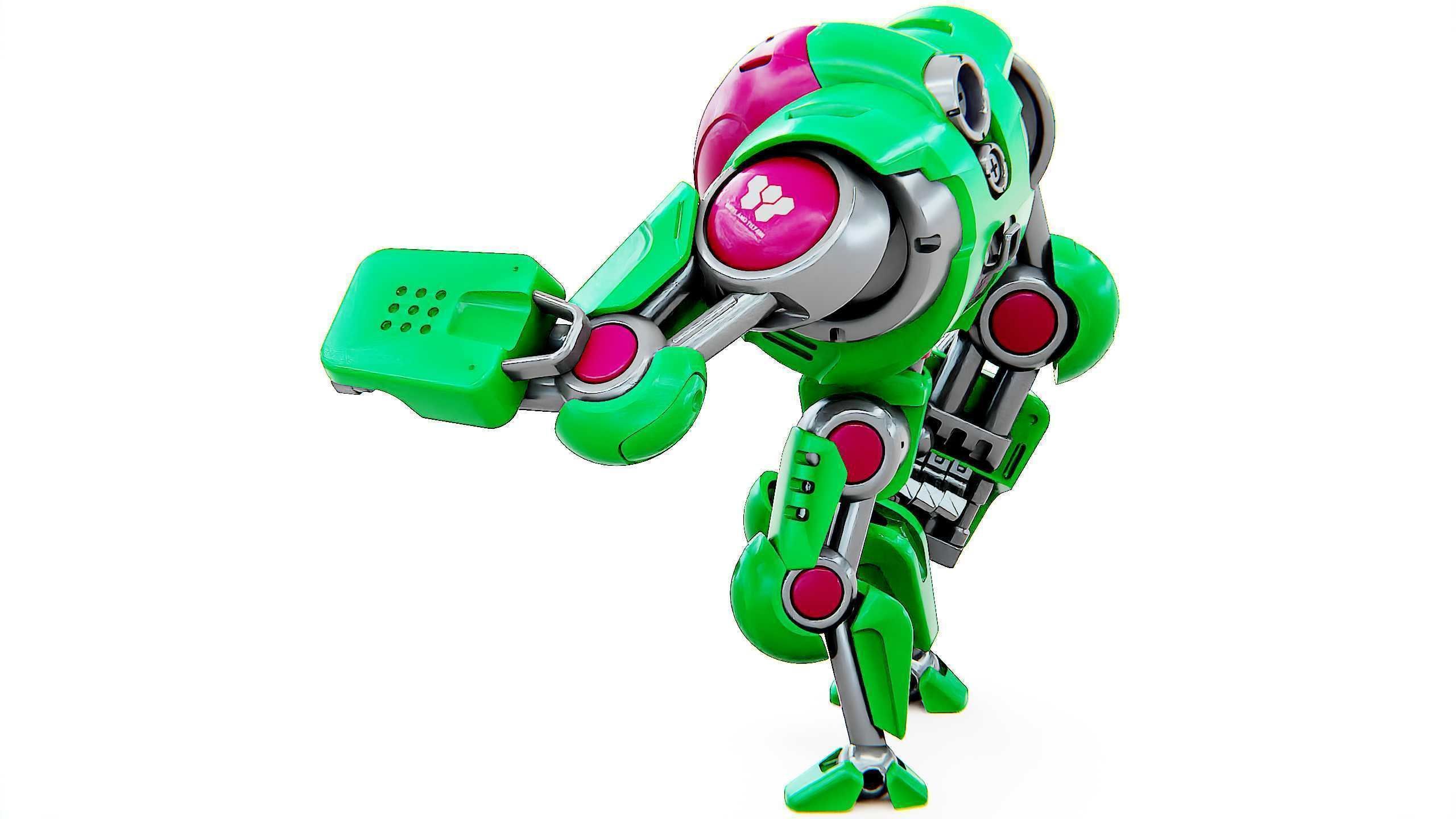 BATTLE DROID S-200  Rigged for Unreal Engine - Unity - MIXAMO 3D model_20