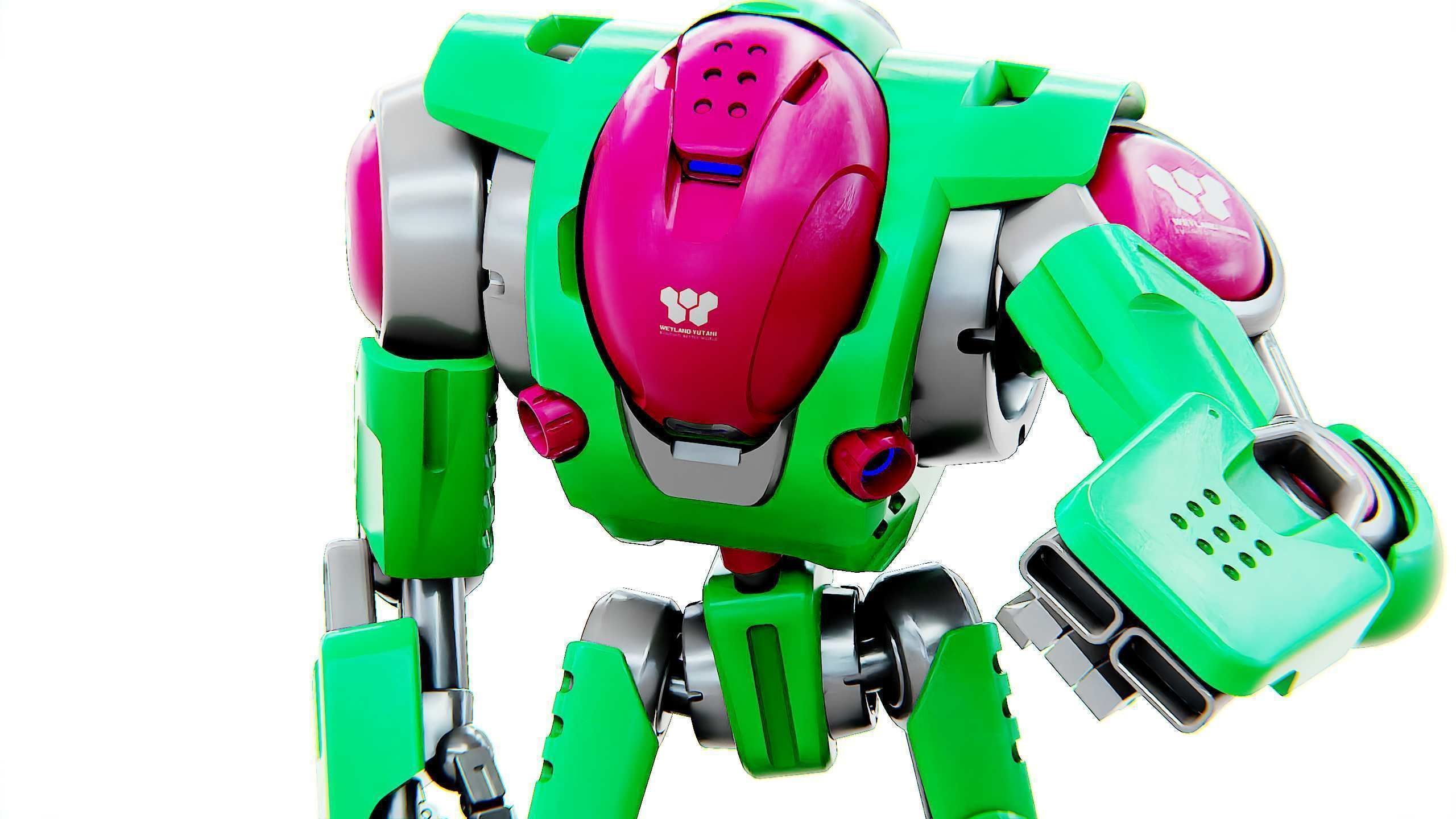 BATTLE DROID S-200  Rigged for Unreal Engine - Unity - MIXAMO 3D model_25