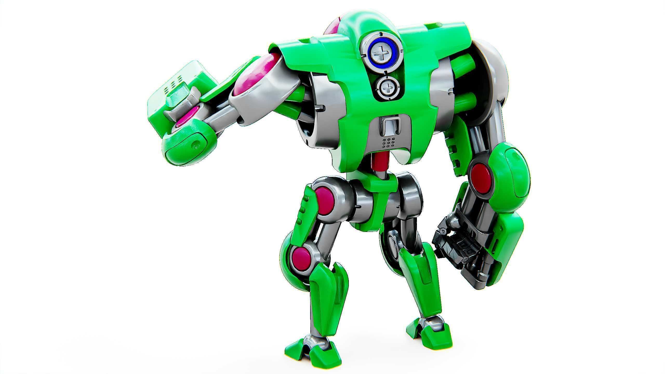 BATTLE DROID S-200  Rigged for Unreal Engine - Unity - MIXAMO 3D model_17