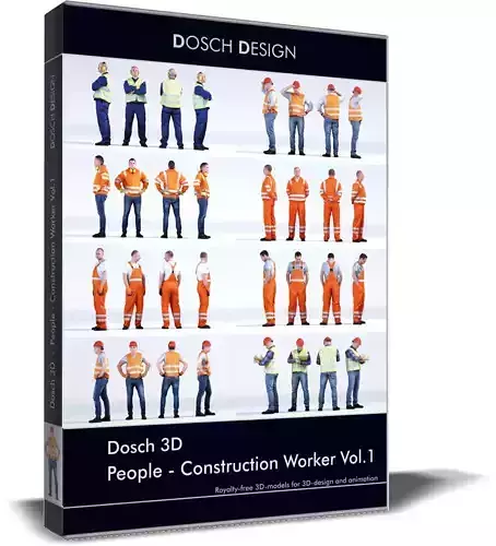 Dosch 3D - People - Construction Worker Vol 1 3D model