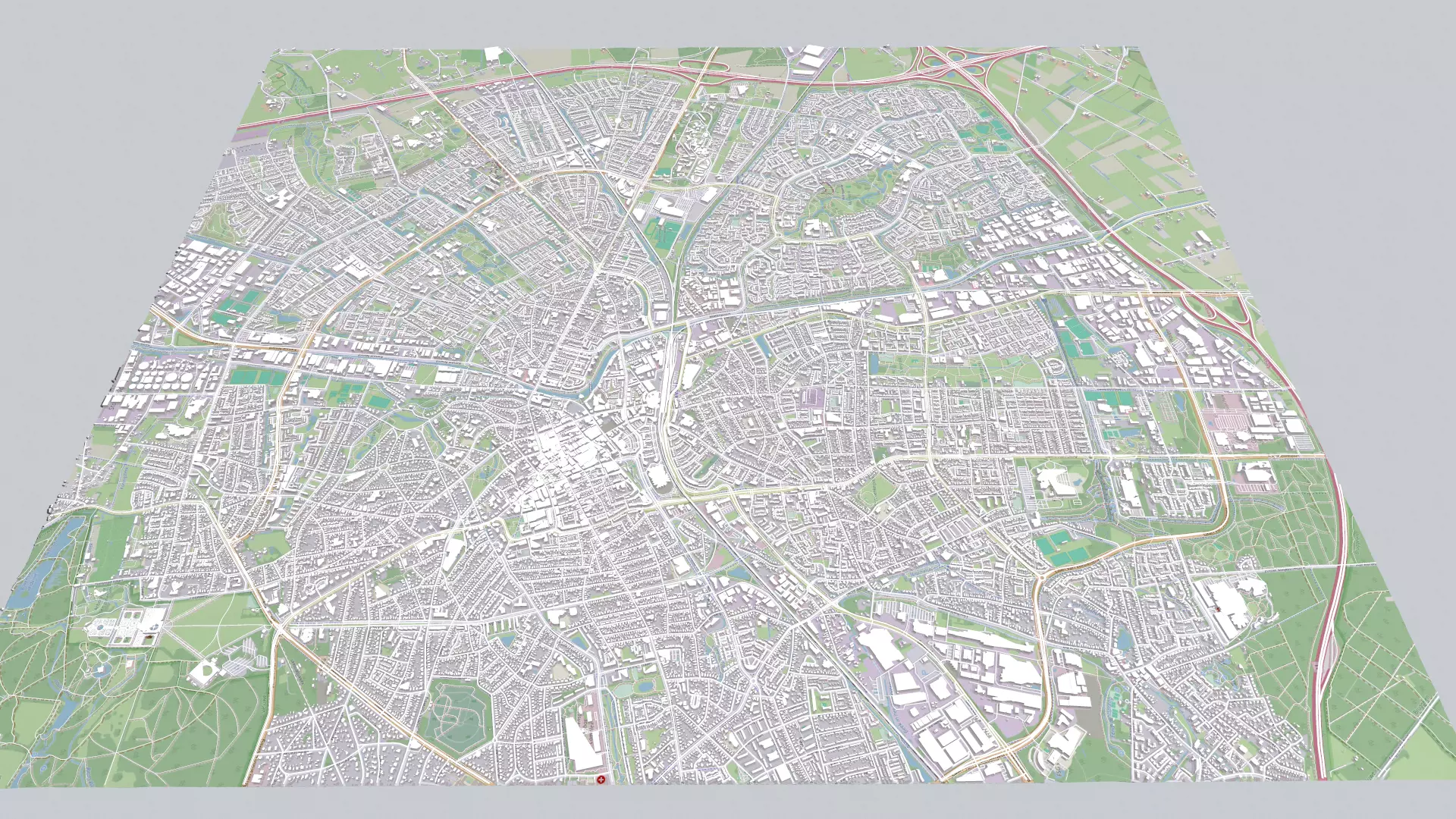 Cityscape Apeldoorn Netherlands 3D model_0